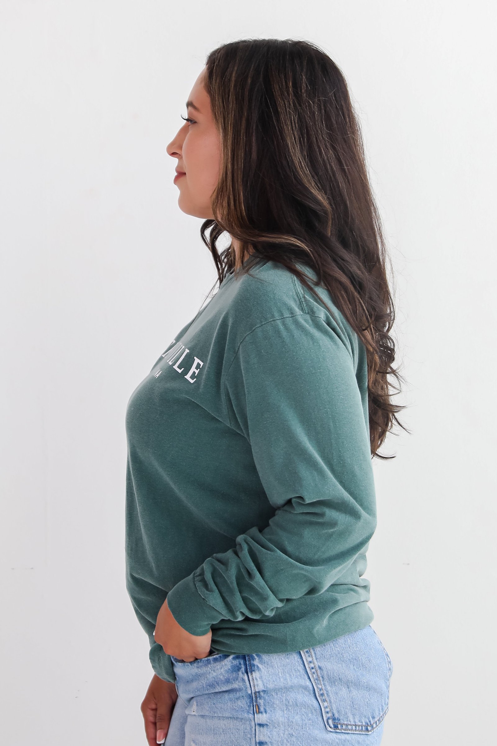 Dark Green Greenville South Carolina Long Sleeve Tee KA5