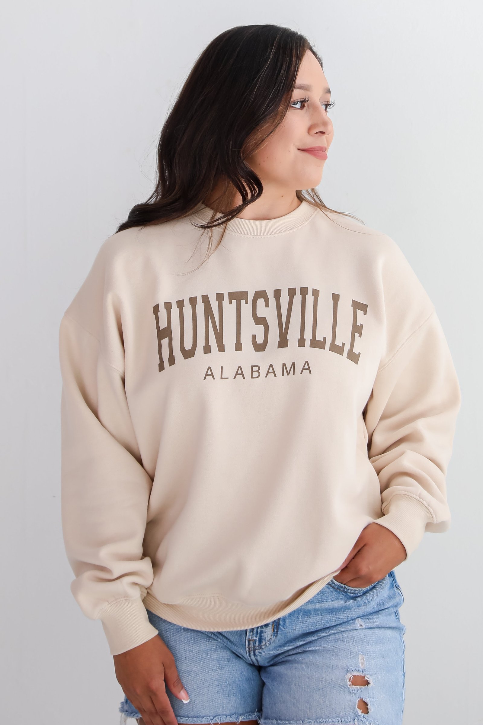 Ivory Huntsville Alabama Sweatshirt KA4