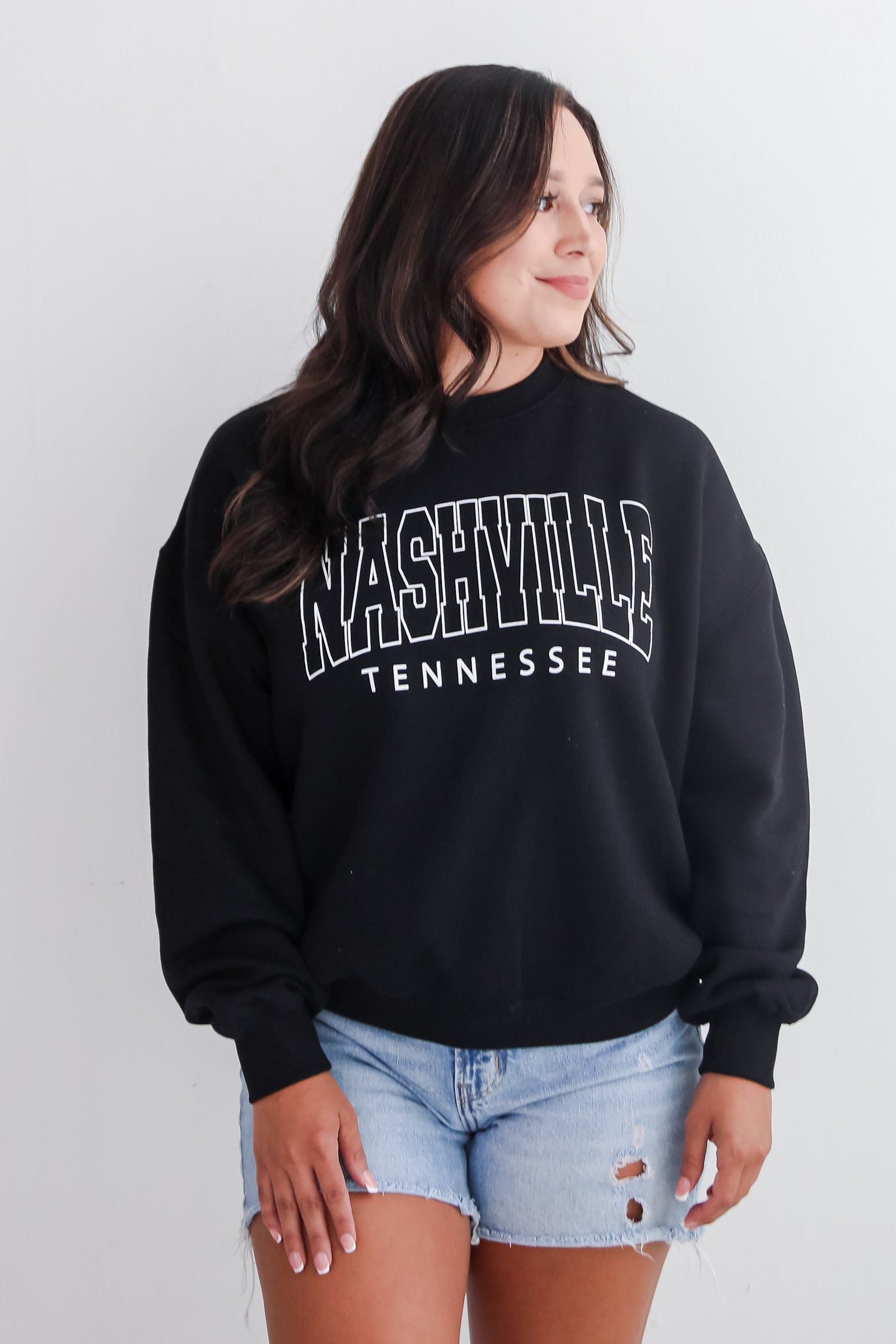 Black Nashville Tennessee Sweatshirt KA1