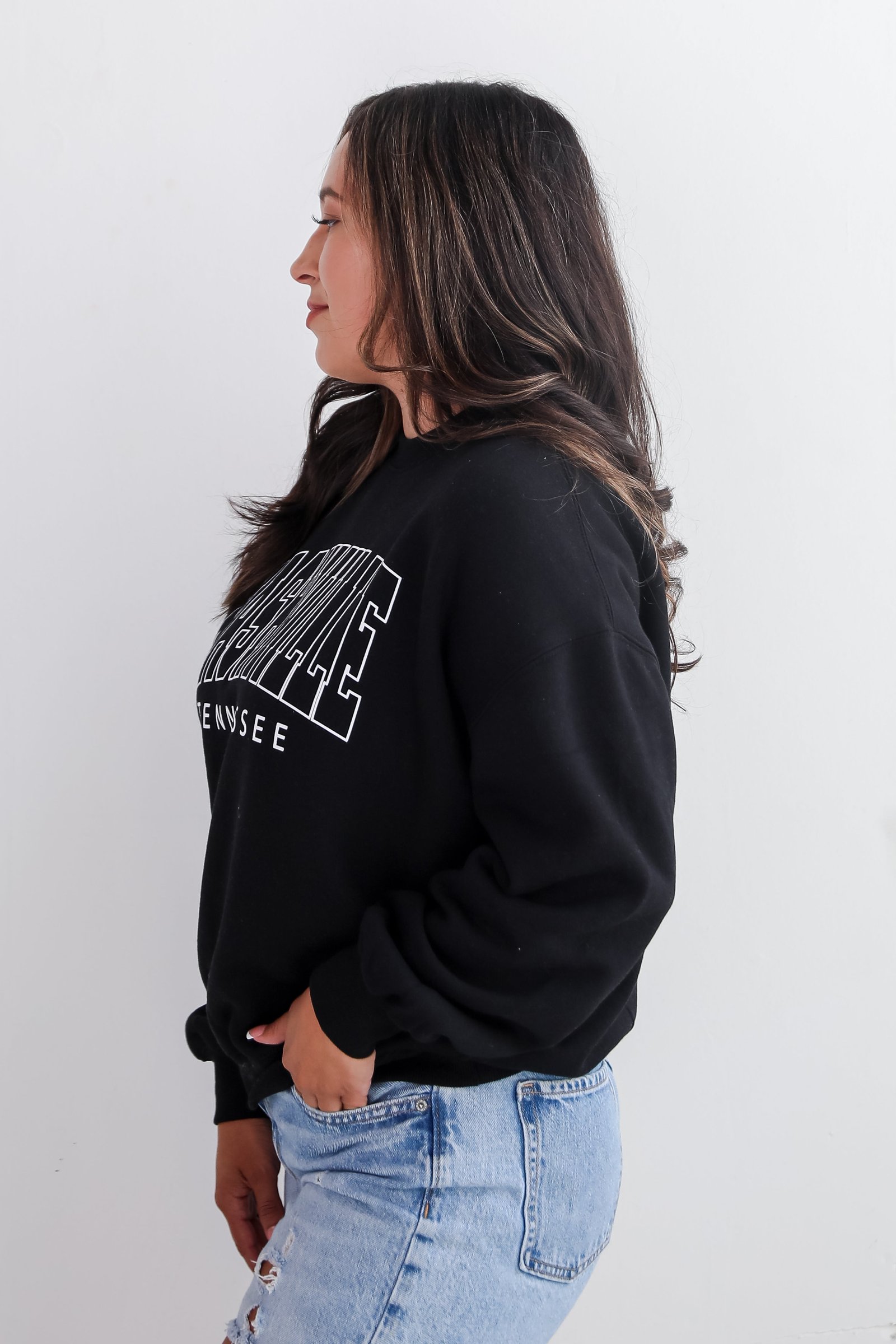 Black Nashville Tennessee Sweatshirt KA1