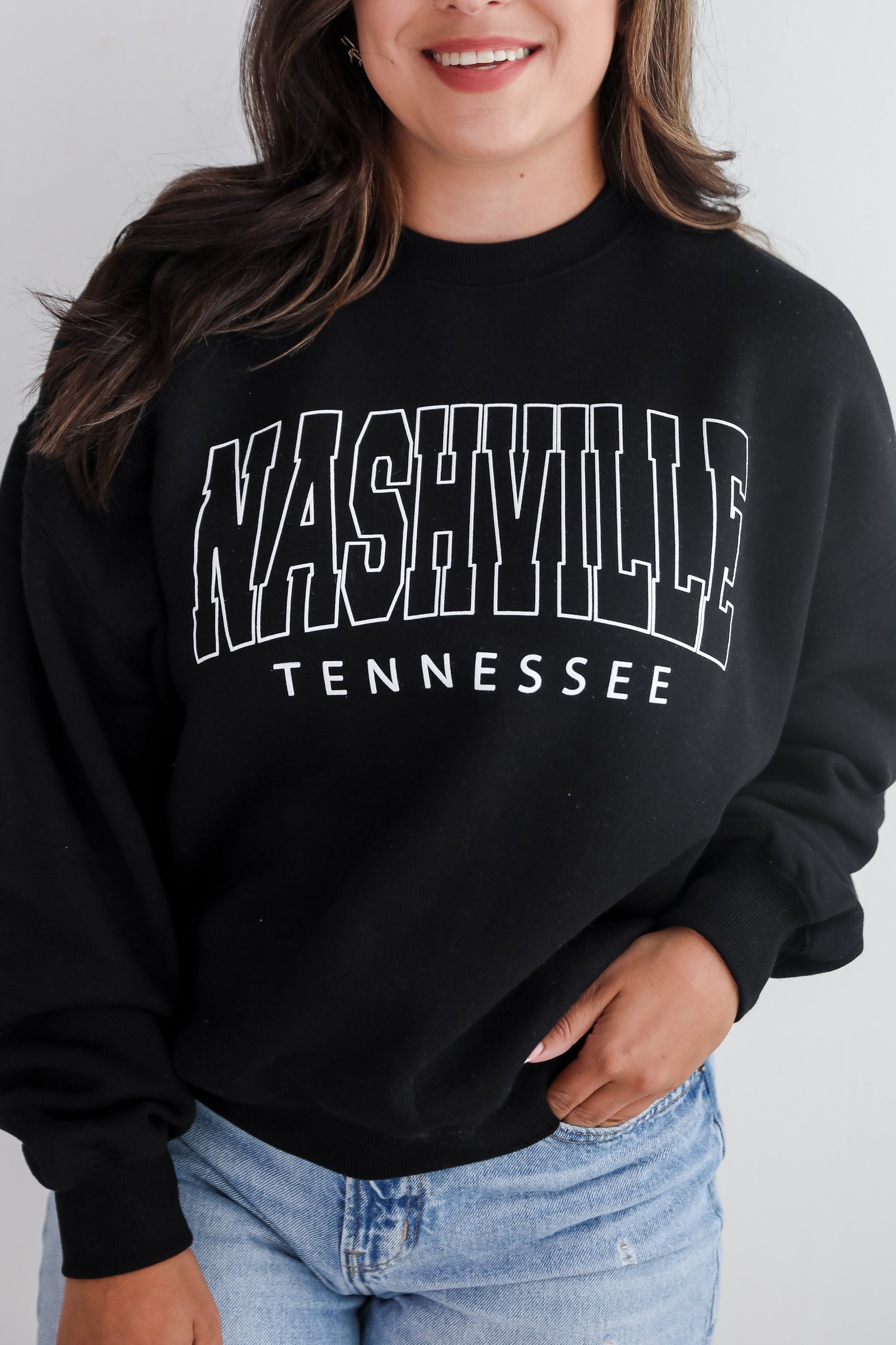 Black Nashville Tennessee Sweatshirt