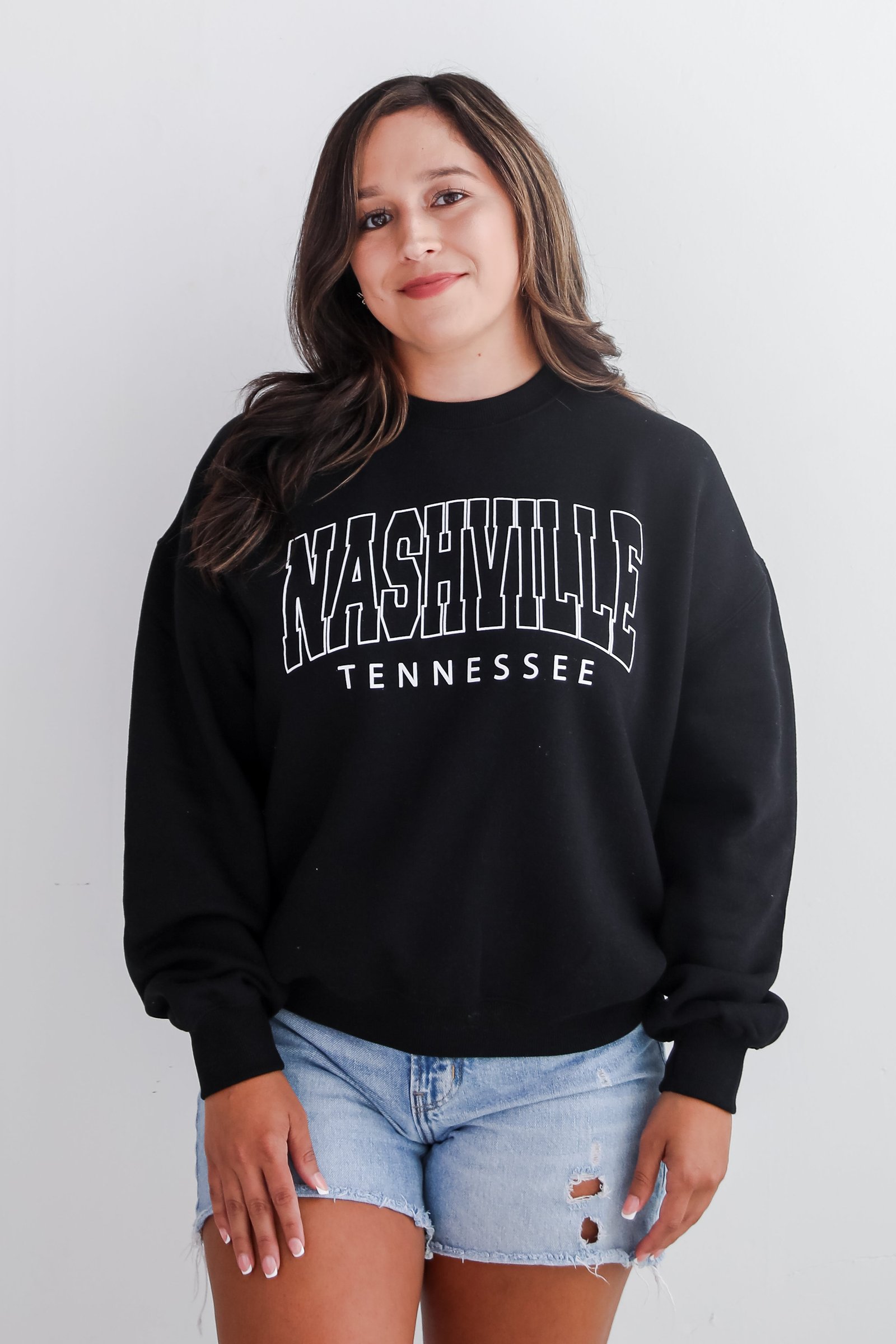 Black Nashville Tennessee Sweatshirt KA1