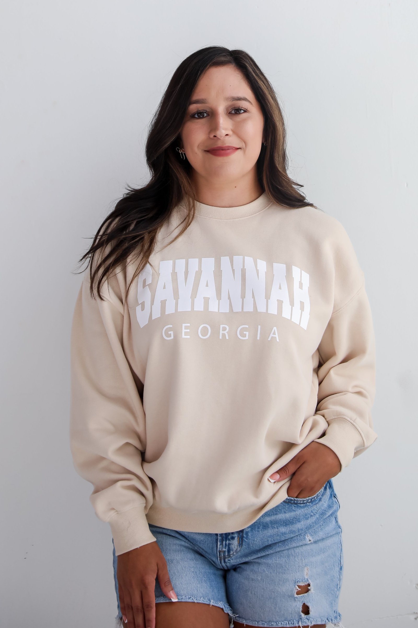 Ivory Savannah Georgia Sweatshirt KA2