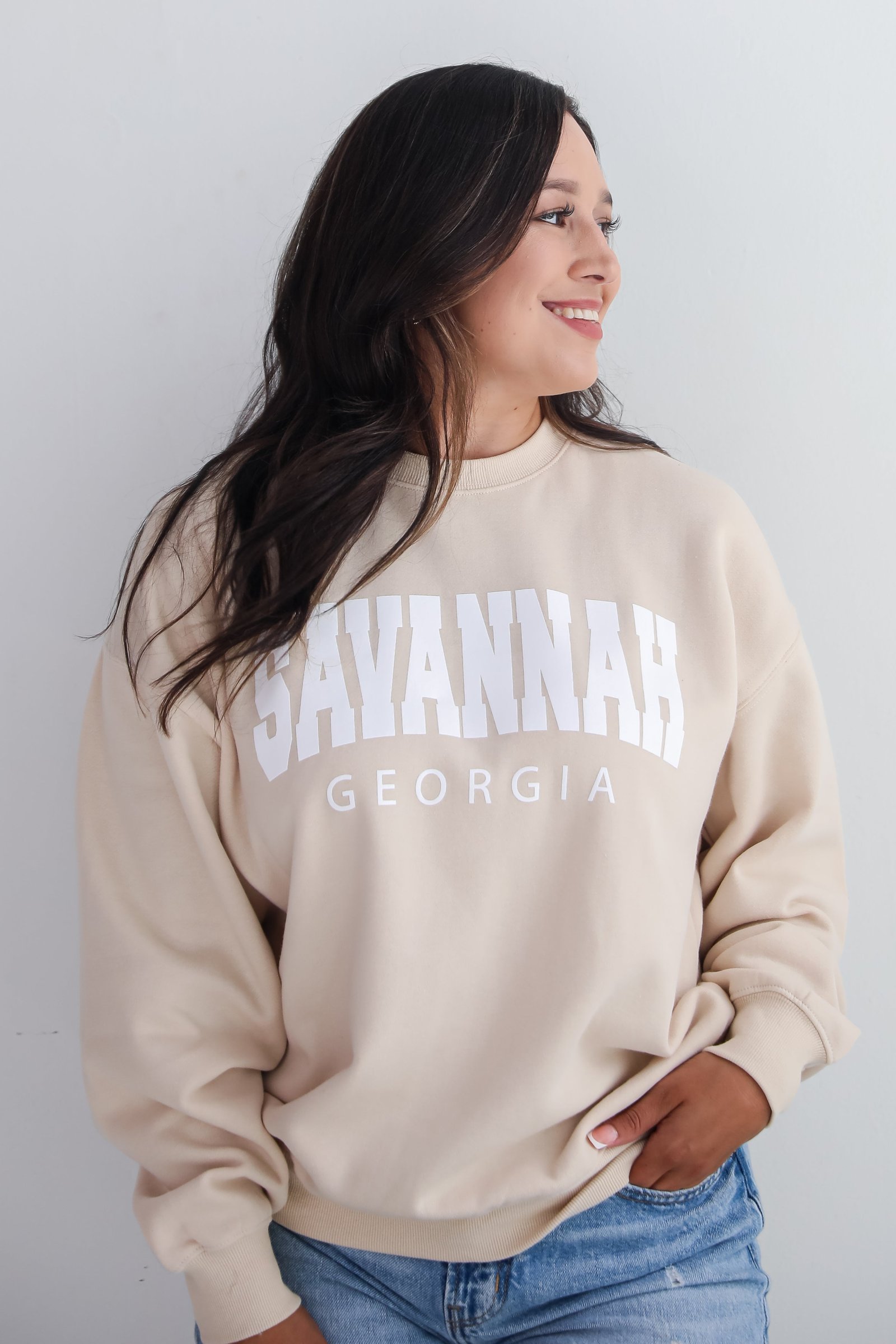 Ivory Savannah Georgia Sweatshirt KA2